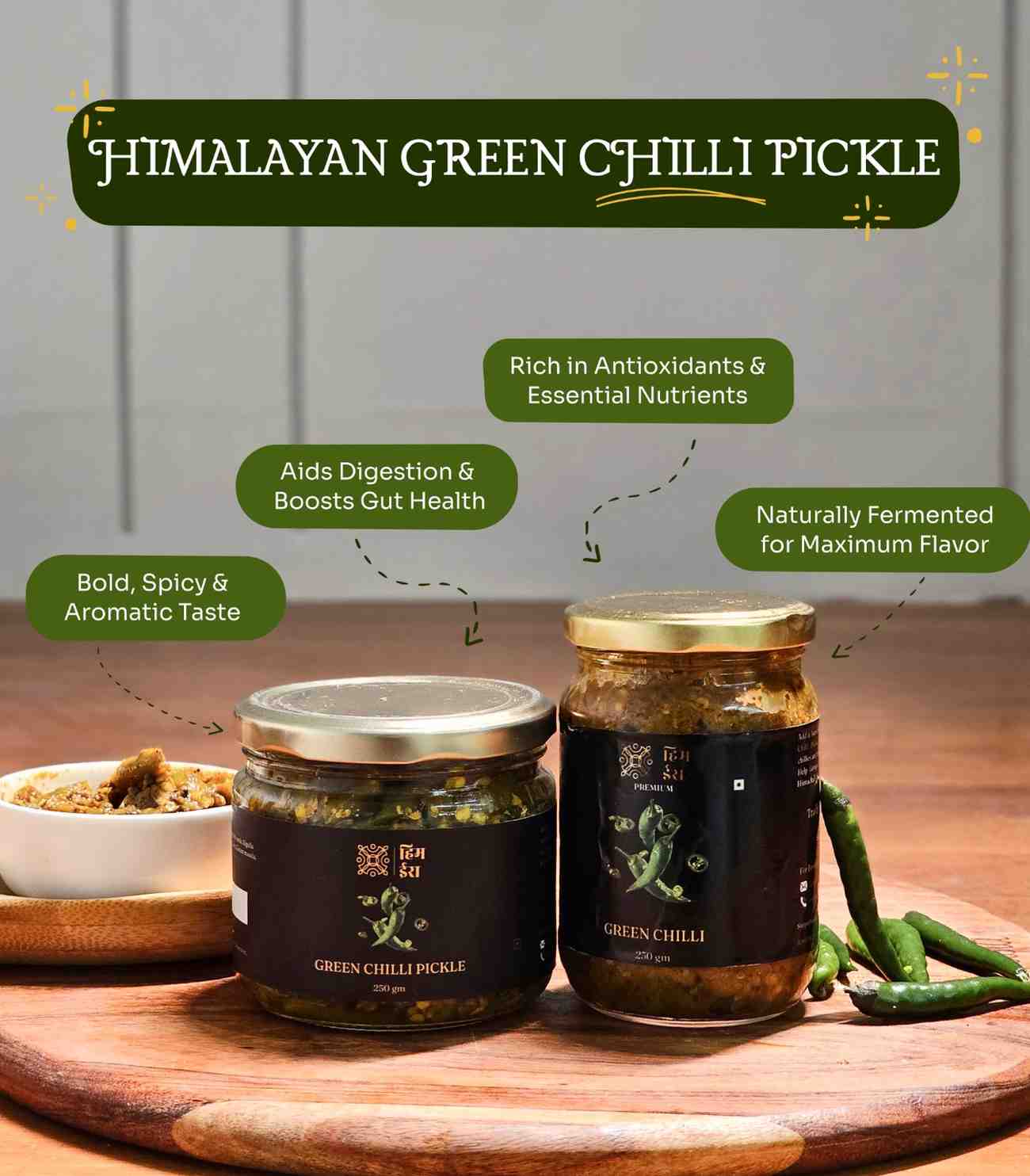 Green Chilli Pickle - Pahari Mirch Ka Achar - Image 2