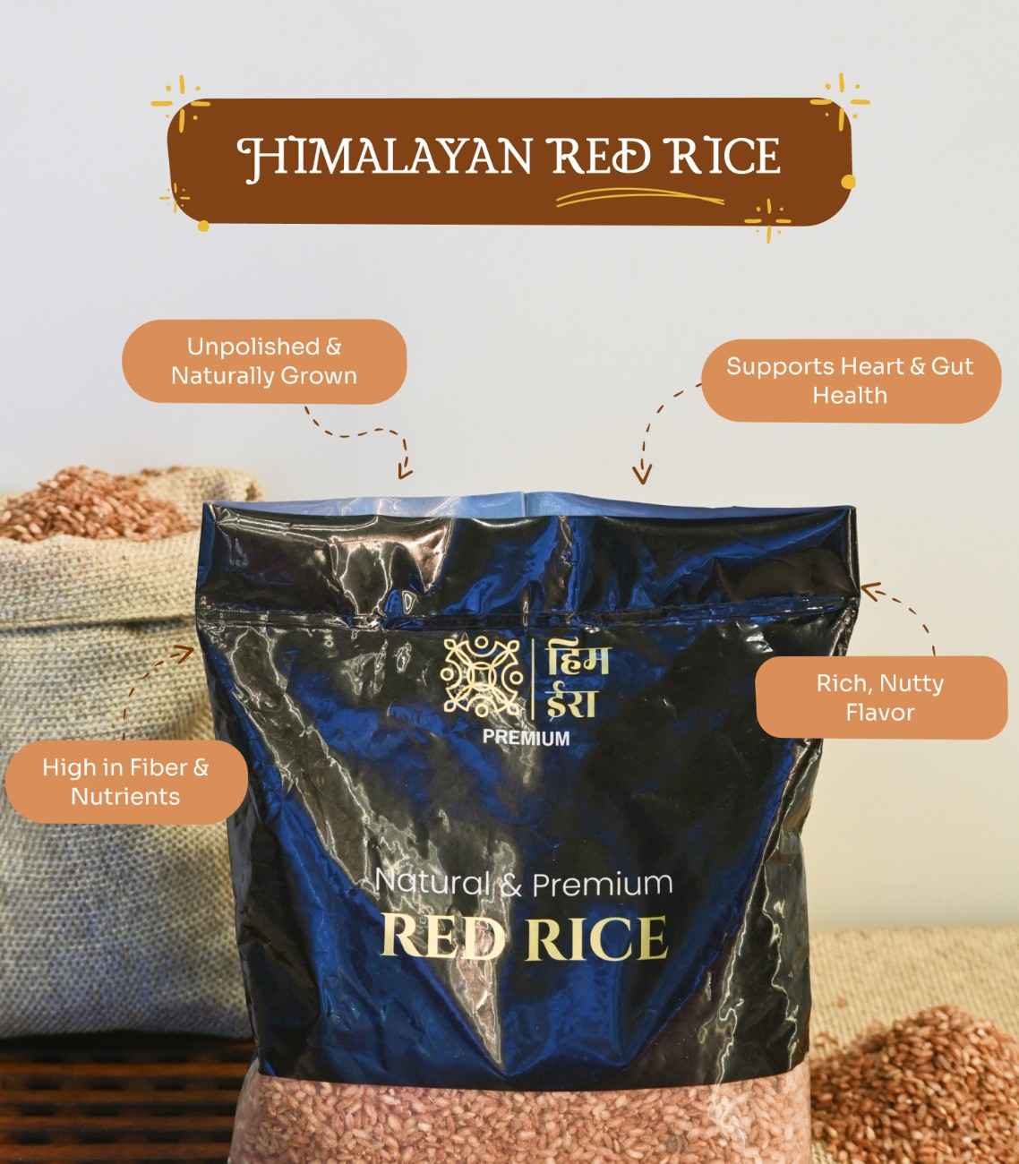 Red Rice – Pure Himalayan Nutrient-Rich & Unpolished - Image 2