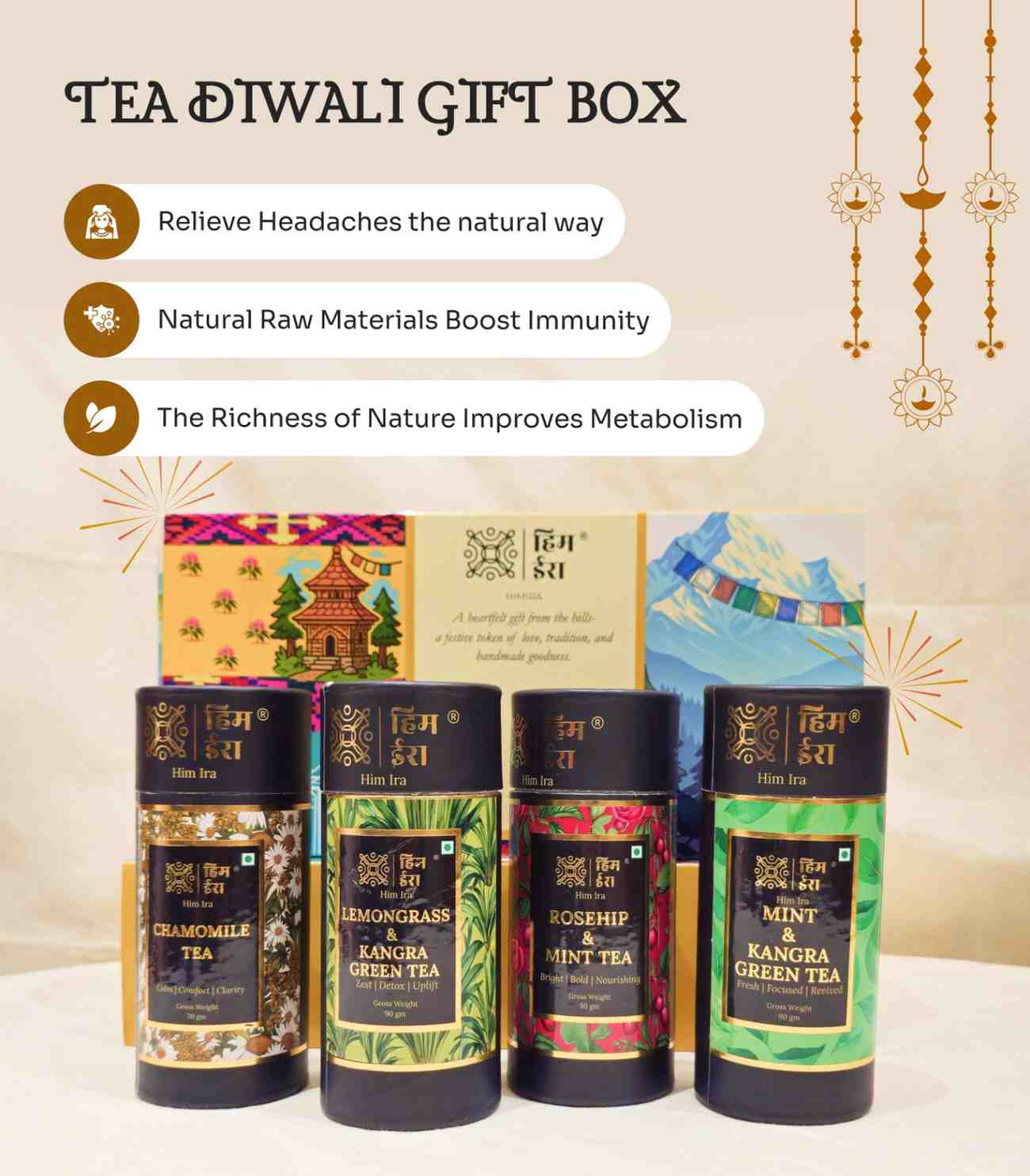 Tea Diwali Gift Box: A Pack of Freshness - Image 2