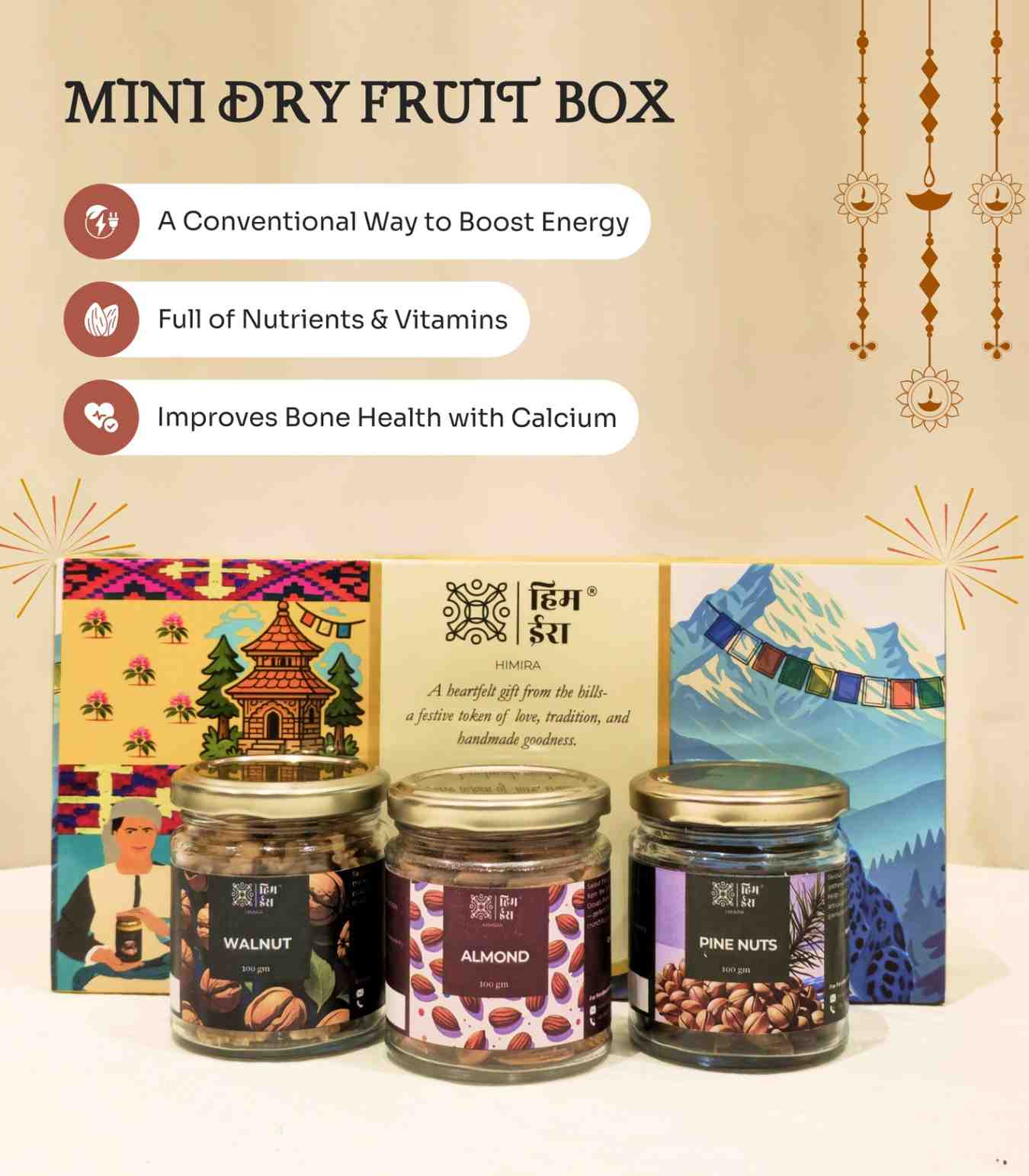 Mini Dry Fruit Diwali Gift Box: Nature’s Richness - Image 2