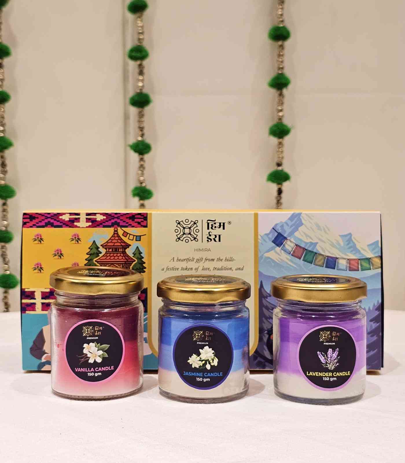 Diwali Candle Gift Box: Natural Fragrance