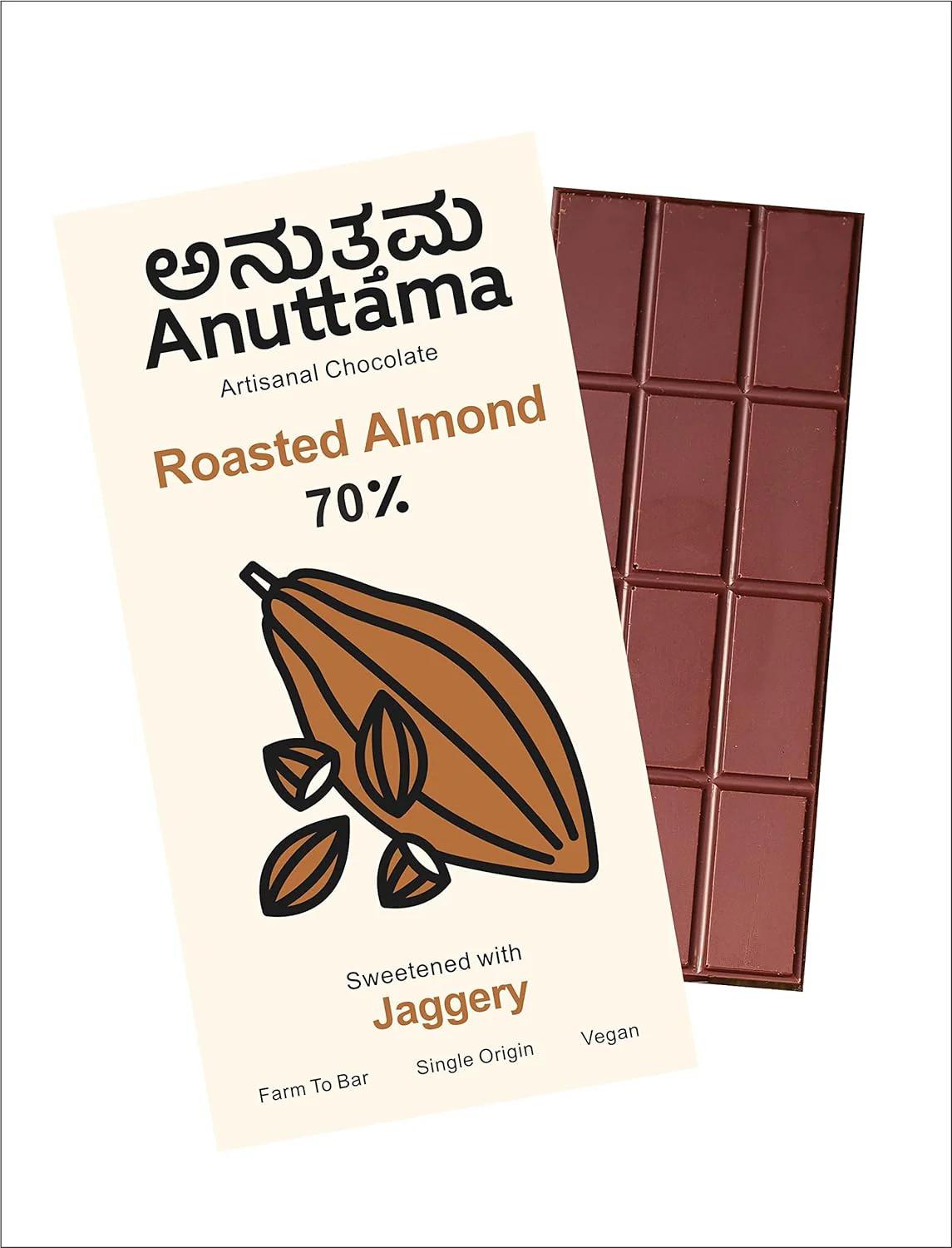Anutama Artisanal - Roasted Almond Chocolate