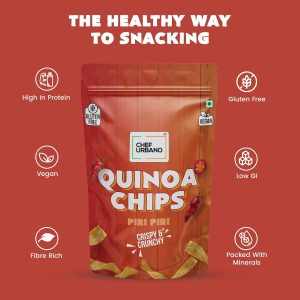 Chef Urbano Combo Chips Quinoa Piri Piri Pouch 85 Gms Pack Of 3
