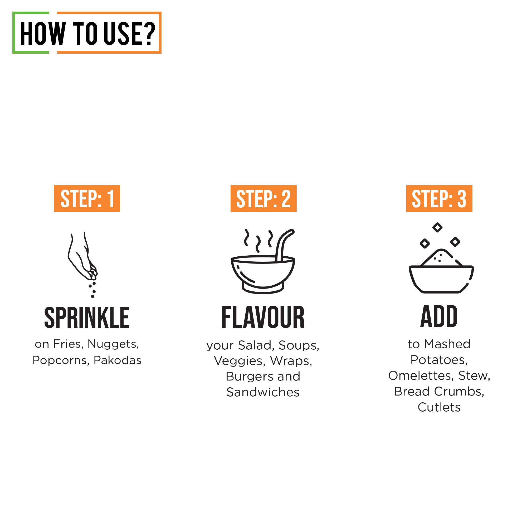 Chef Urbano Spice Mixes French Fries Seasoning Sprinkler 50 Gms (MRP: Rs. 140/-) - Image 3