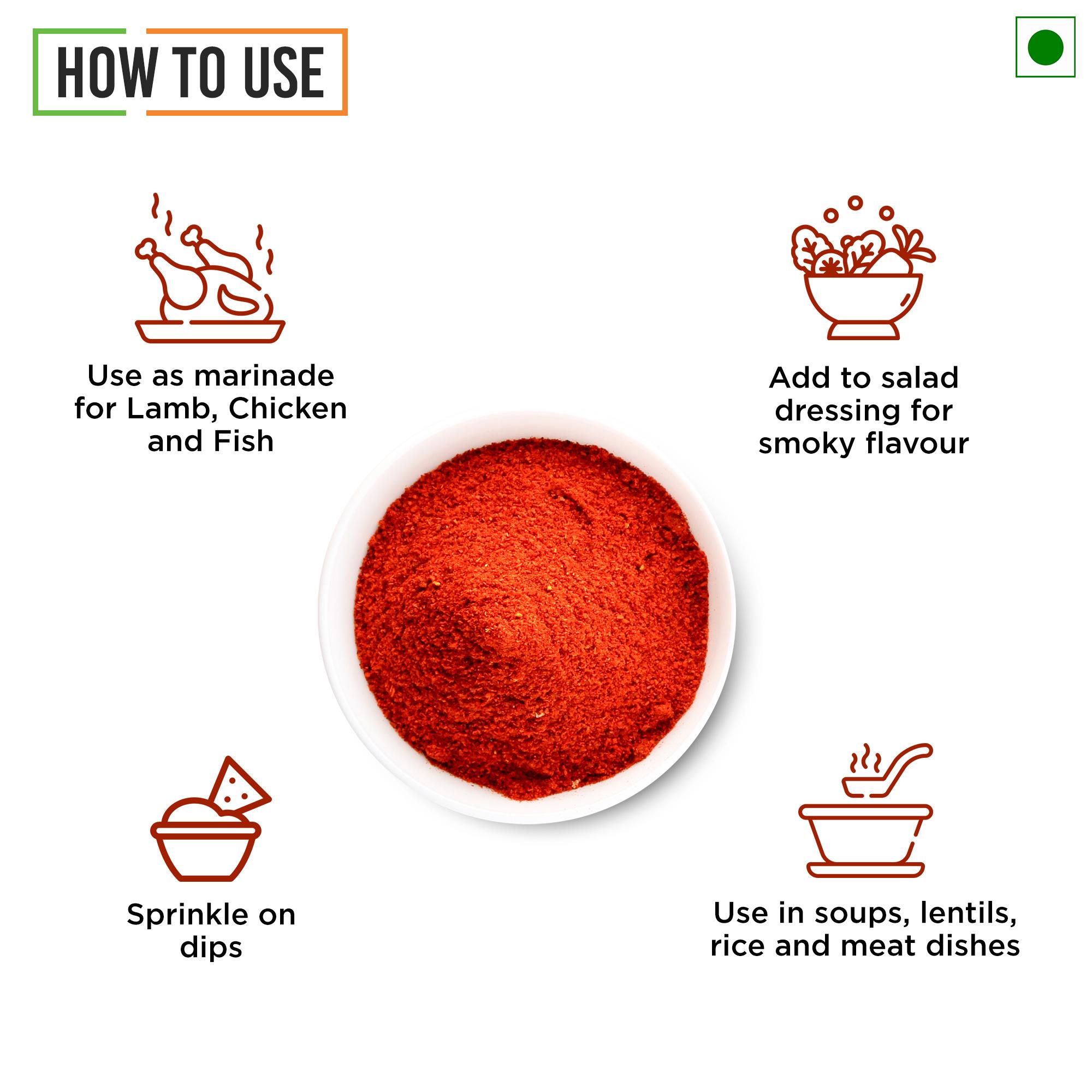 Chef Urbano Smoked Paprika Hot Bottle 100 Gms (MRP: Rs. 399/-) - Image 7