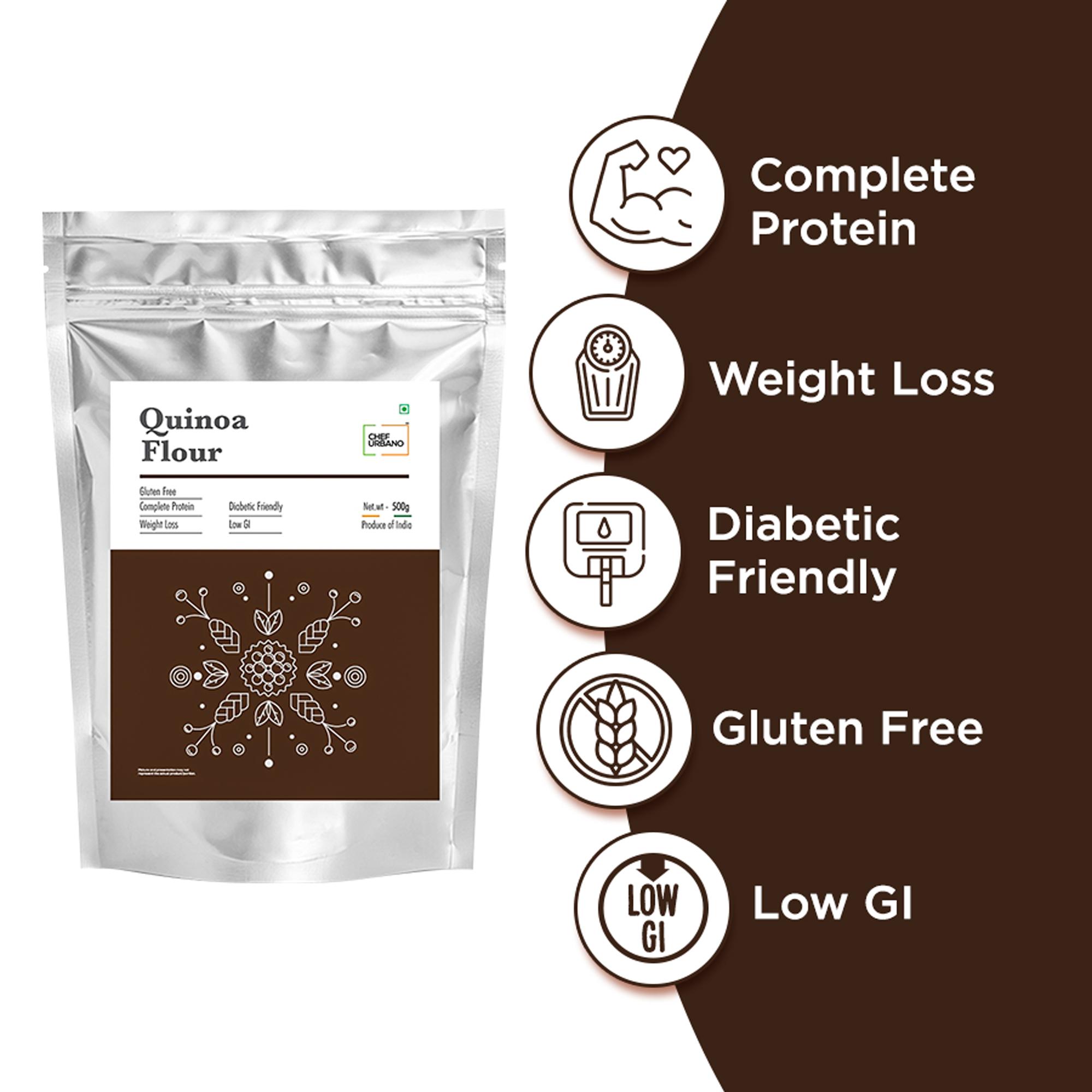 Chef Urbano Flour Quinoa Pouch 500 Gms (MRP: Rs. 275/-) - Image 6