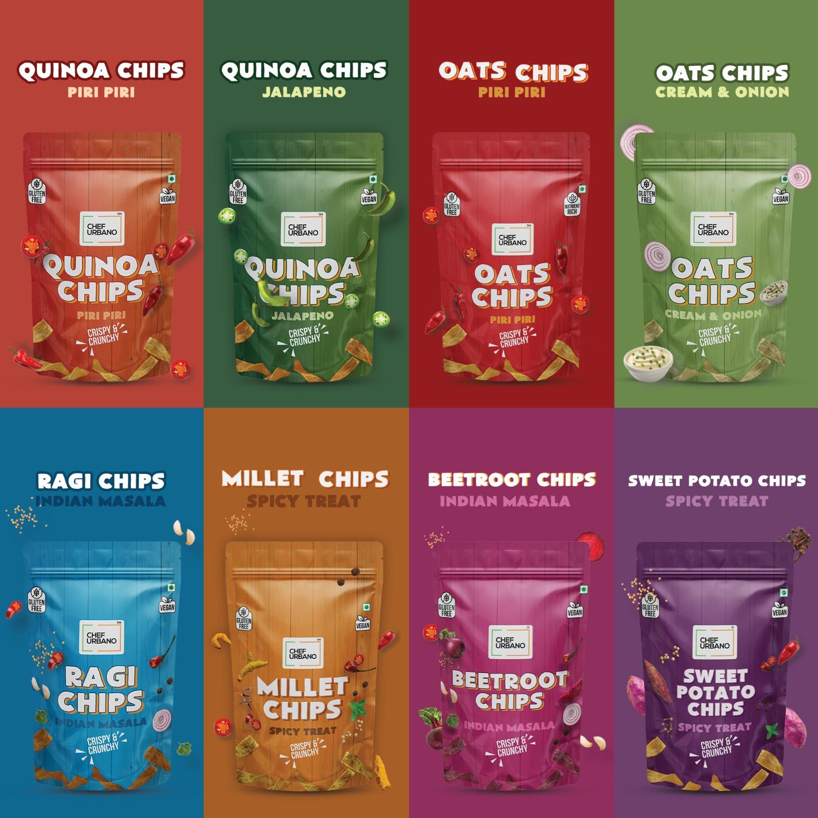 Chef Urbano Chips Ragi Indian Masala Pouch 85 Gms (MRP: Rs. 149/-) - Image 4