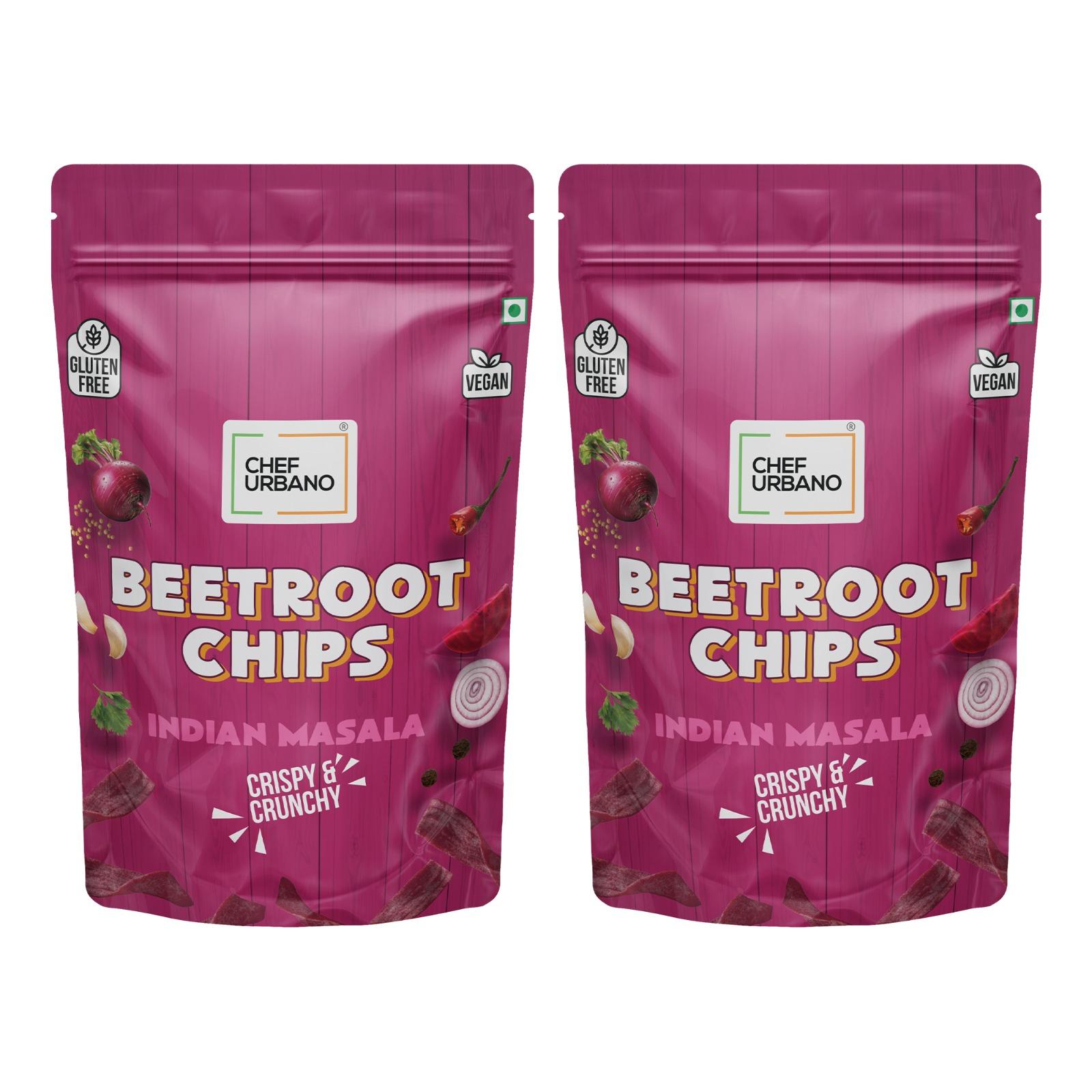 Chef Urbano Chips Beetroot Indian Masala Pouch 80 Gms (MRP: Rs. 149/-) - Image 3