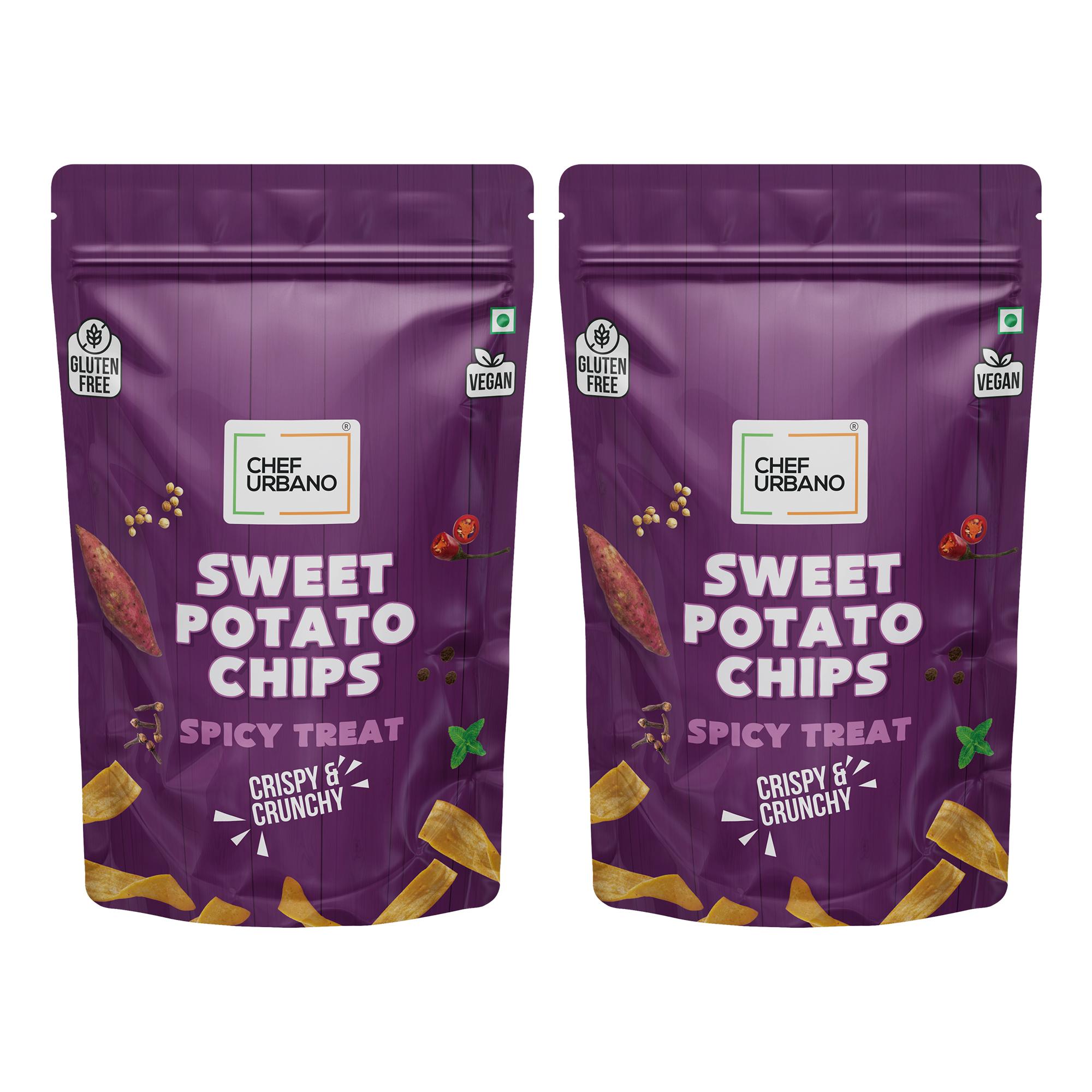 Chef Urbano Chips Sweet Potato Spicy Treat Pouch 80 Gms (MRP: Rs. 149/-) - Image 2