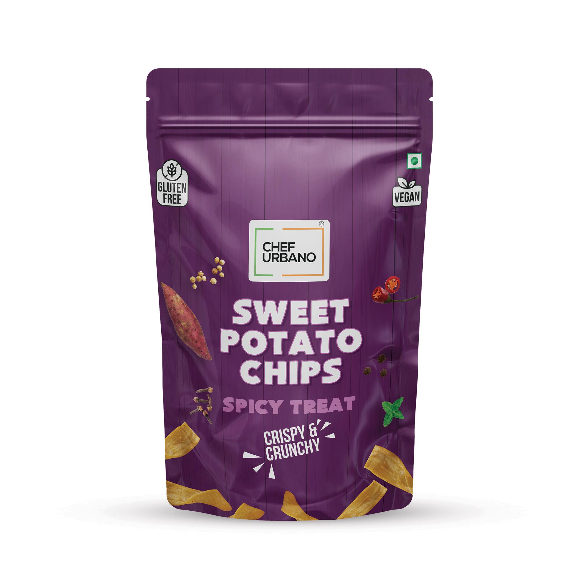Chef Urbano Chips Sweet Potato Spicy Treat Pouch 80 Gms (MRP: Rs. 149/-) - Image 3