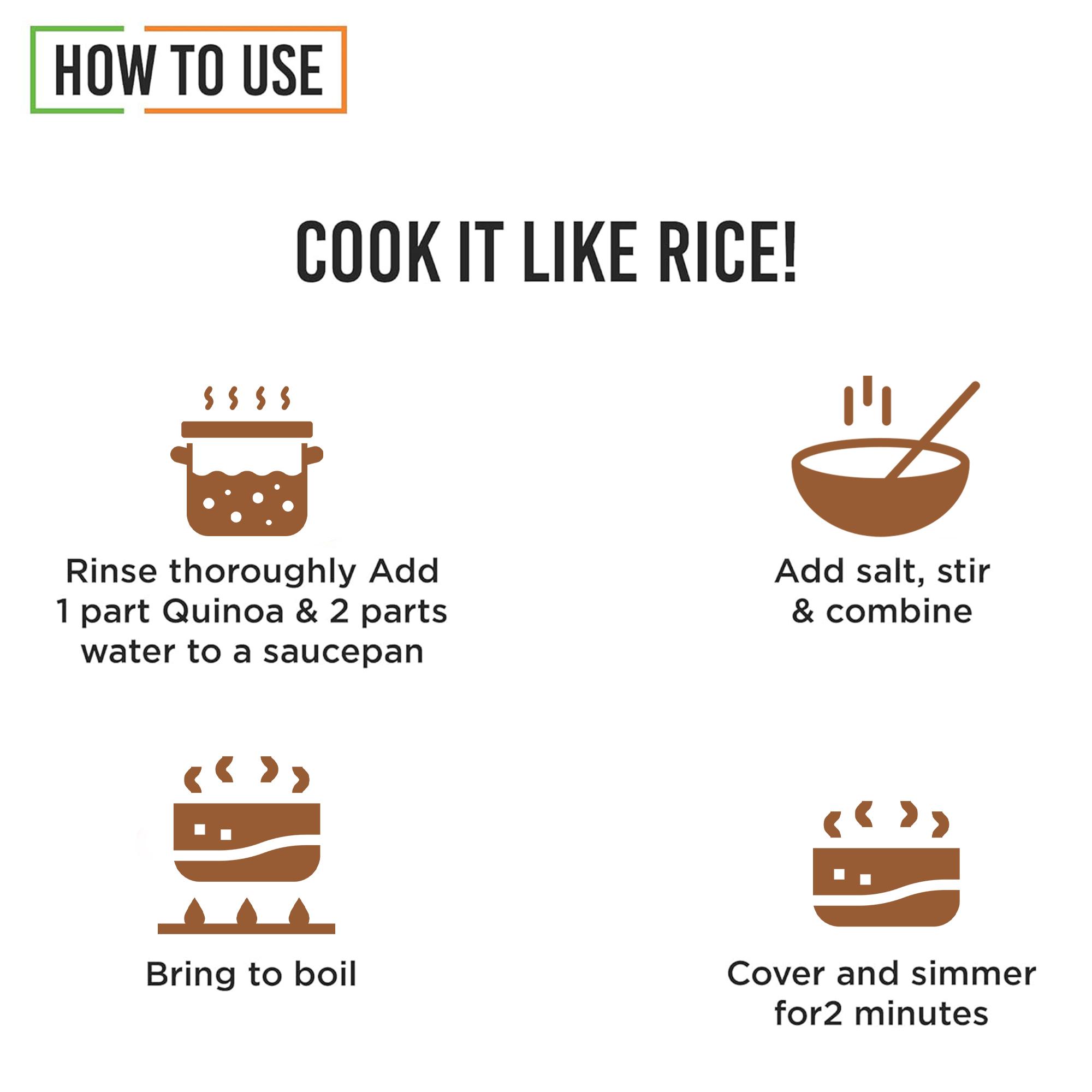 Chef Urbano Seeds White Quinoa Pouch 1 Kg (MRP: Rs. 299/-) - Image 3