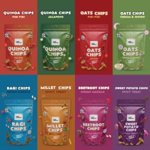Chef Urbano Combo Chips Ragi Indian Masala Pouch 85 Gms Pack Of 2