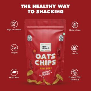 Chef Urbano Chips Oats Piri Piri Pouch 85 Gms (MRP: Rs. 149/-)