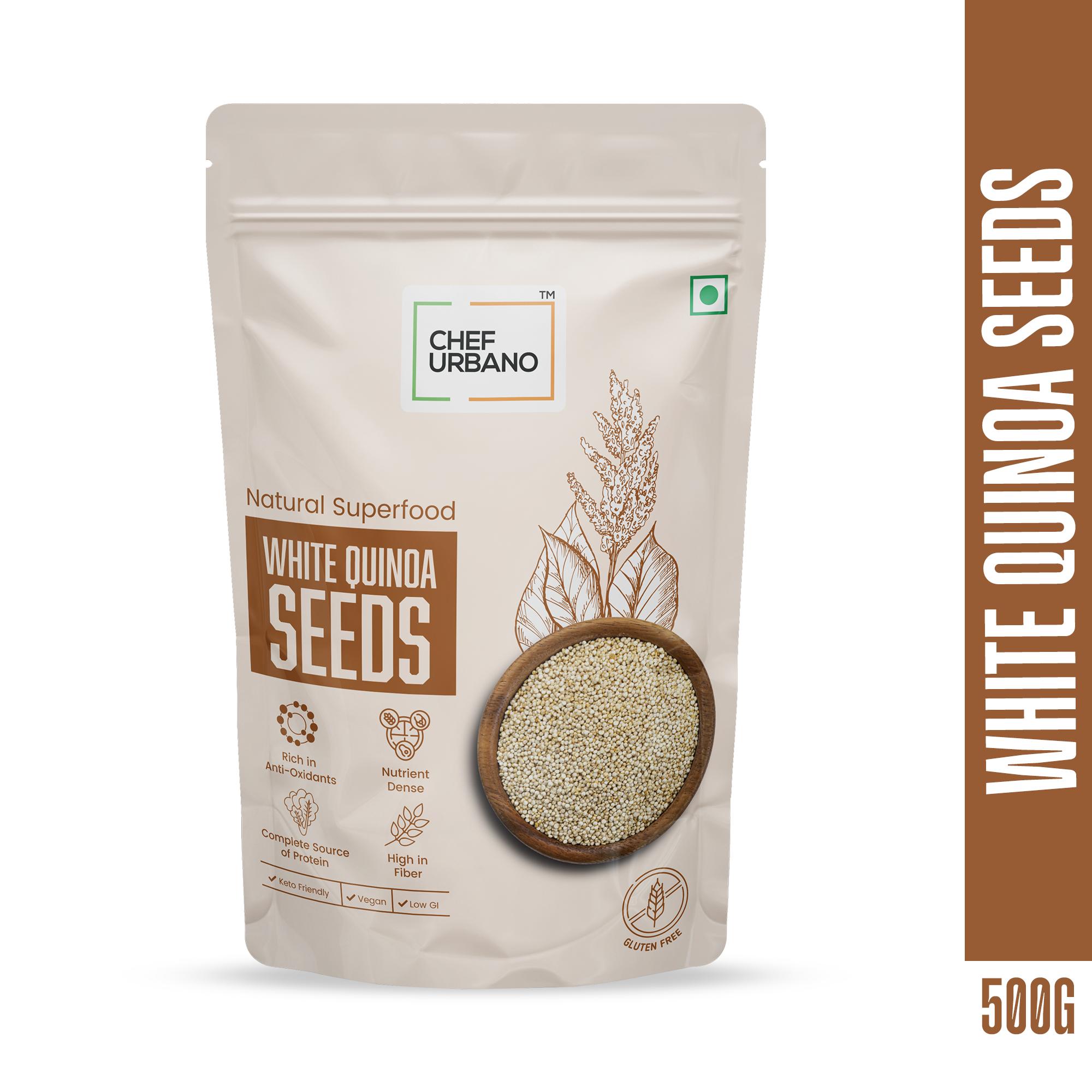 Chef Urbano Seeds White Quinoa Pouch 500 Gms (MRP: Rs. 175/-) - Image 2