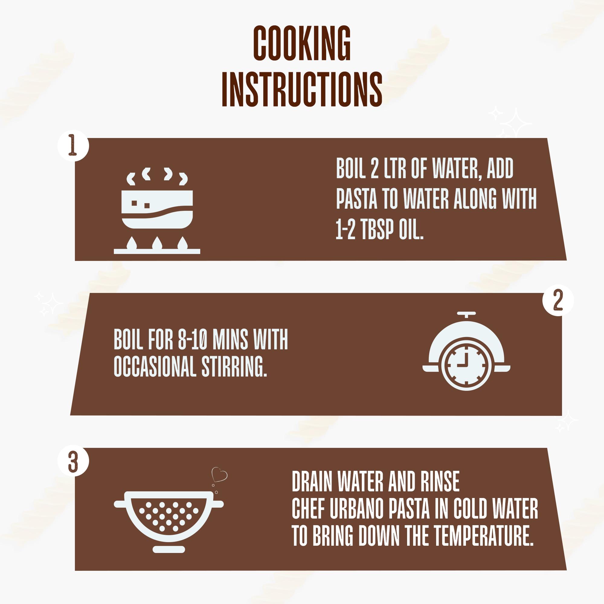 Chef Urbano Combo Pasta Rice Fusilli Pouch 250 Gms Pack Of 2 - Image 6