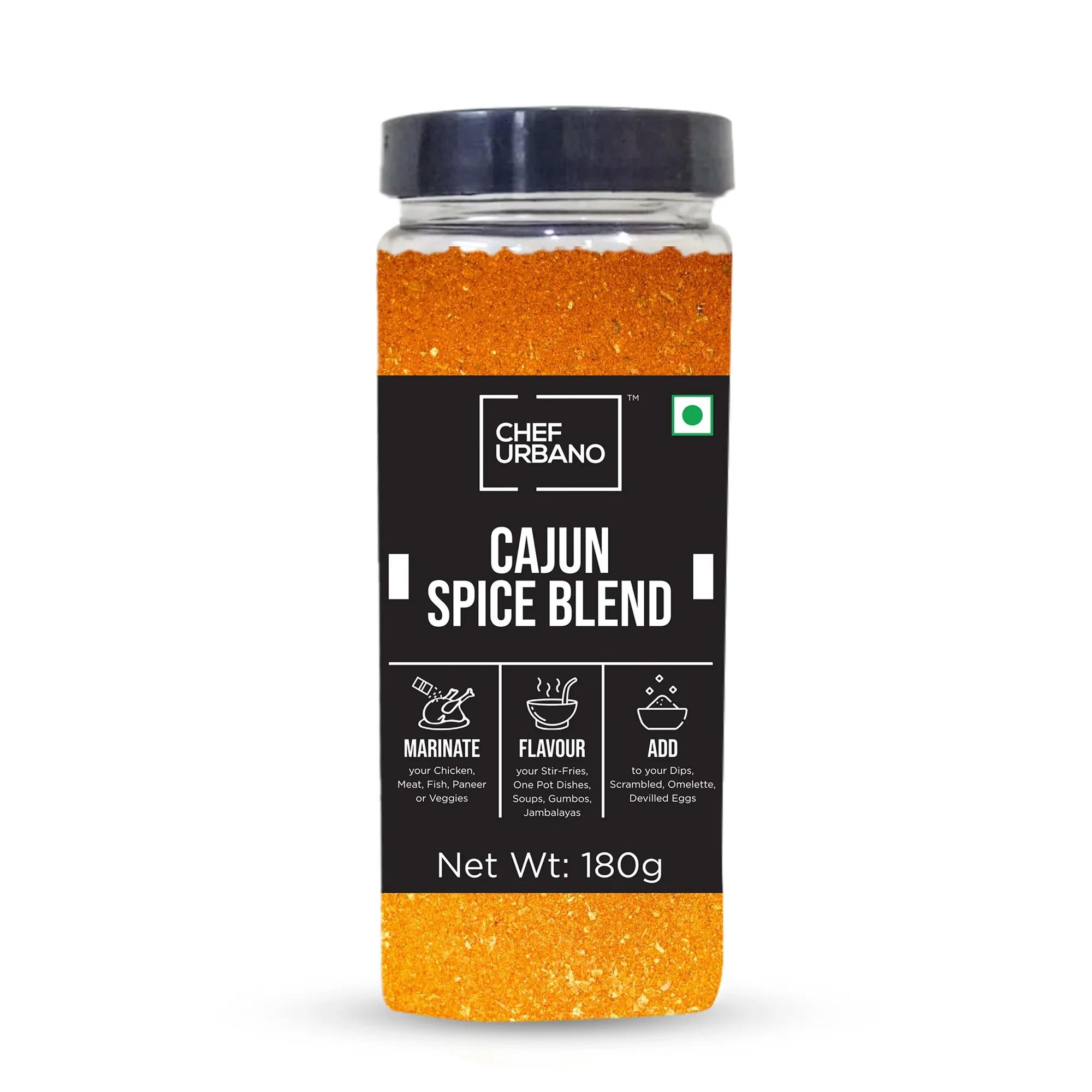 Chef Urbano Spice Mixes Cajun Pet Jar 180 Gms (MRP: Rs. 235/-)