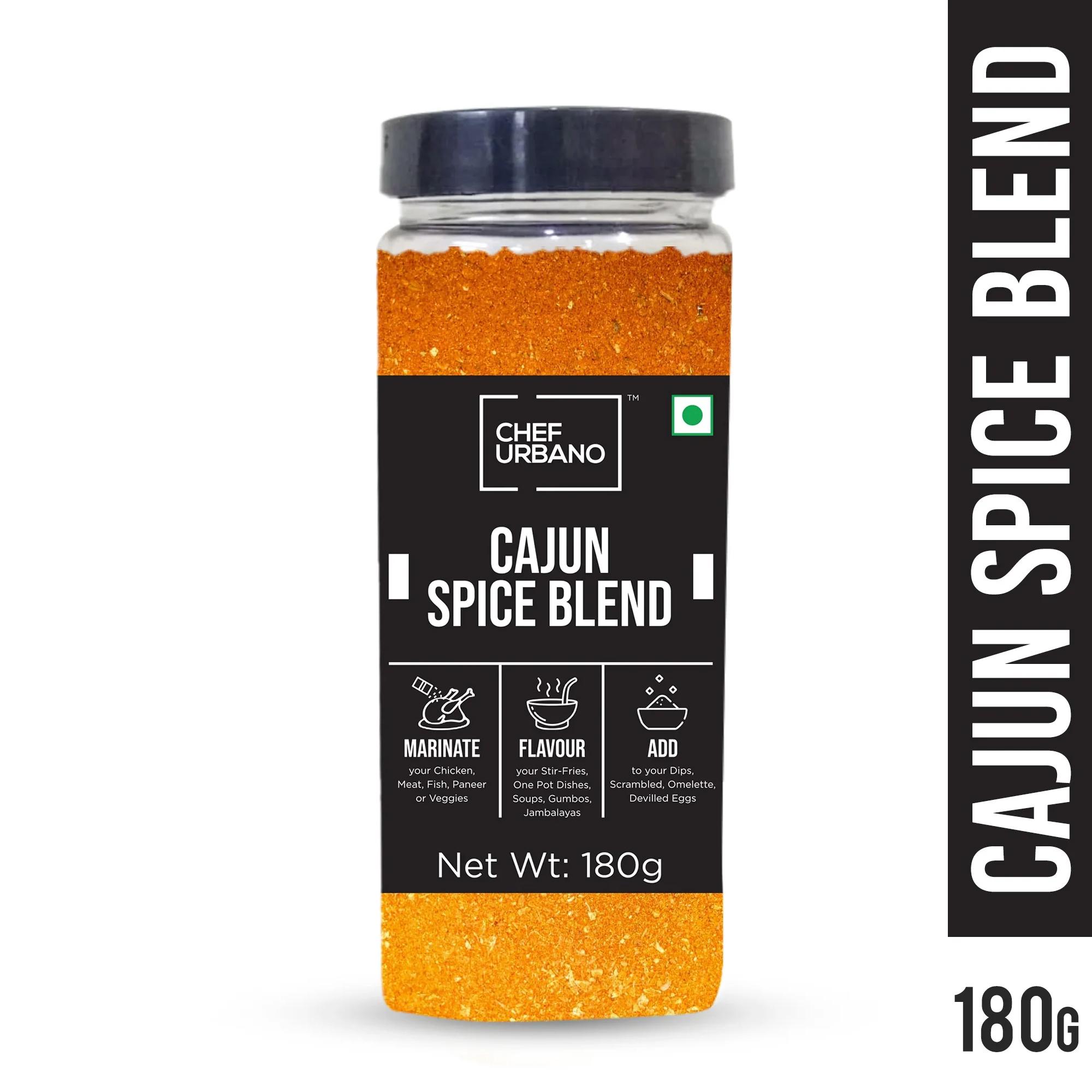 Chef Urbano Spice Mixes Cajun Pet Jar 180 Gms (MRP: Rs. 235/-) - Image 3