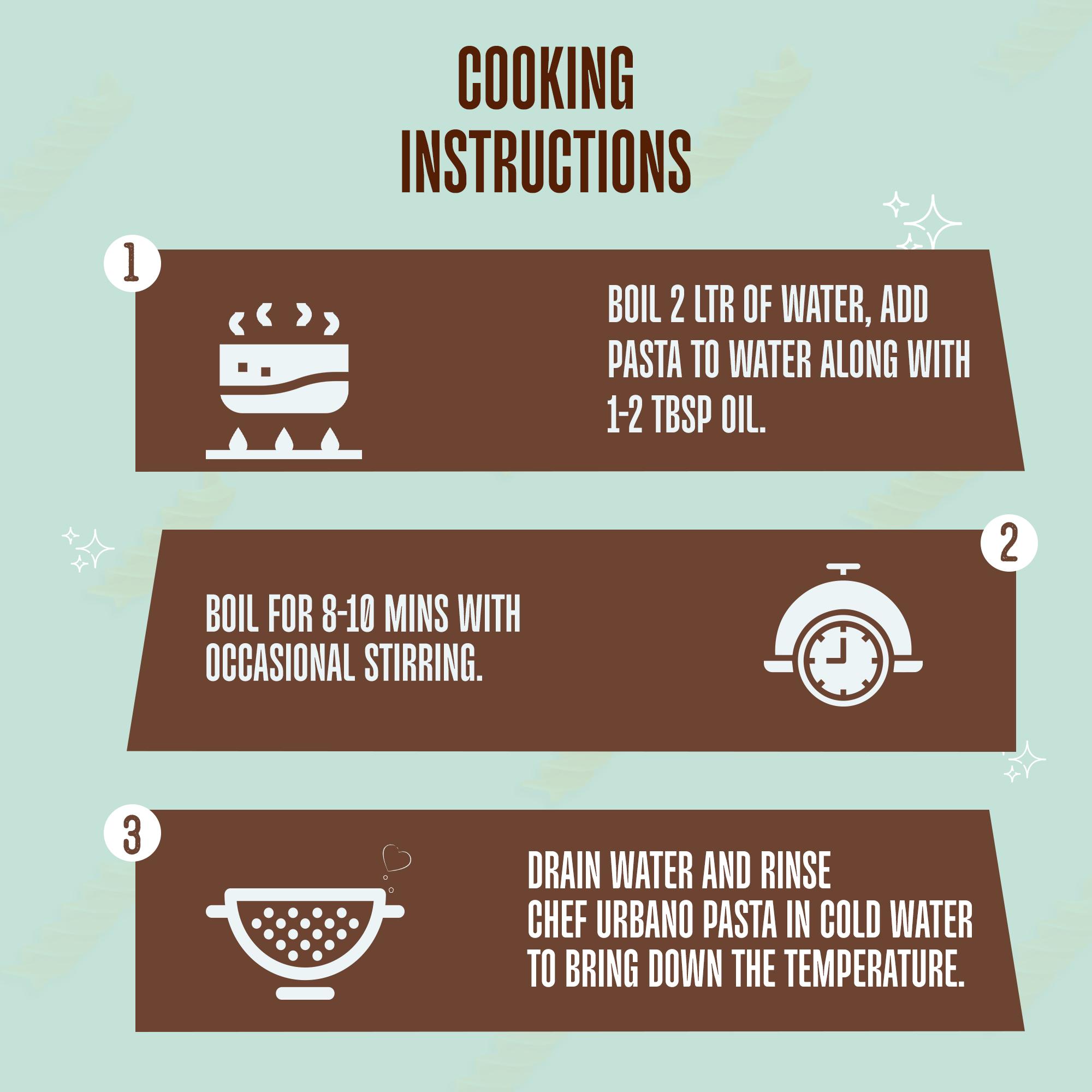 Chef Urbano Combo Pasta Multi Veggie Fusilli Pouch 250 Gms Pack Of 2 - Image 6