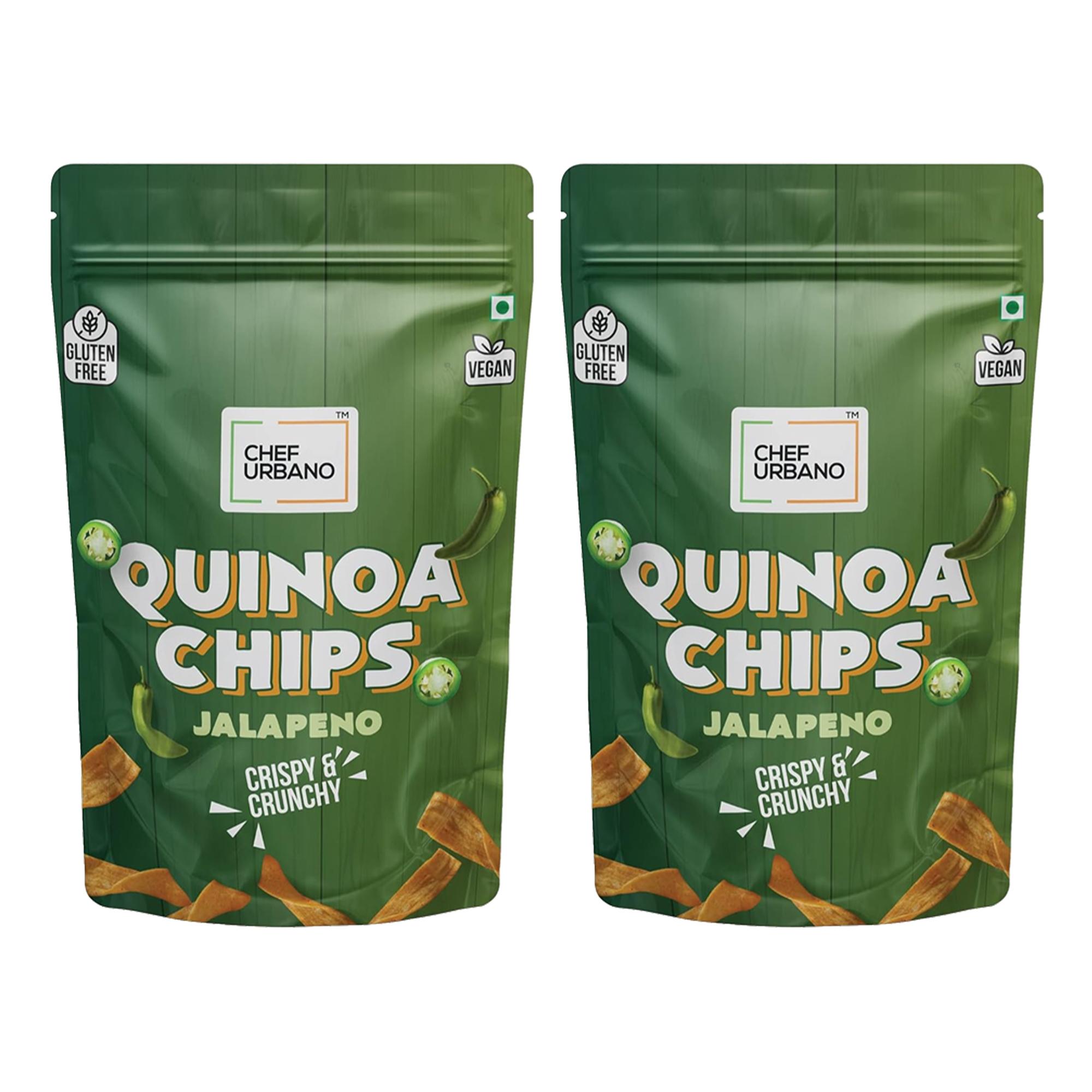 Chef Urbano Combo Chips Quinoa Jalapeno Pouch 85 Gms Pack Of 2