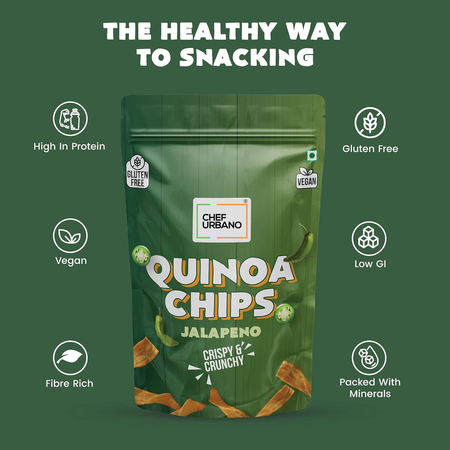Chef Urbano Combo Chips Quinoa Jalapeno Pouch 85 Gms Pack Of 2 - Image 3