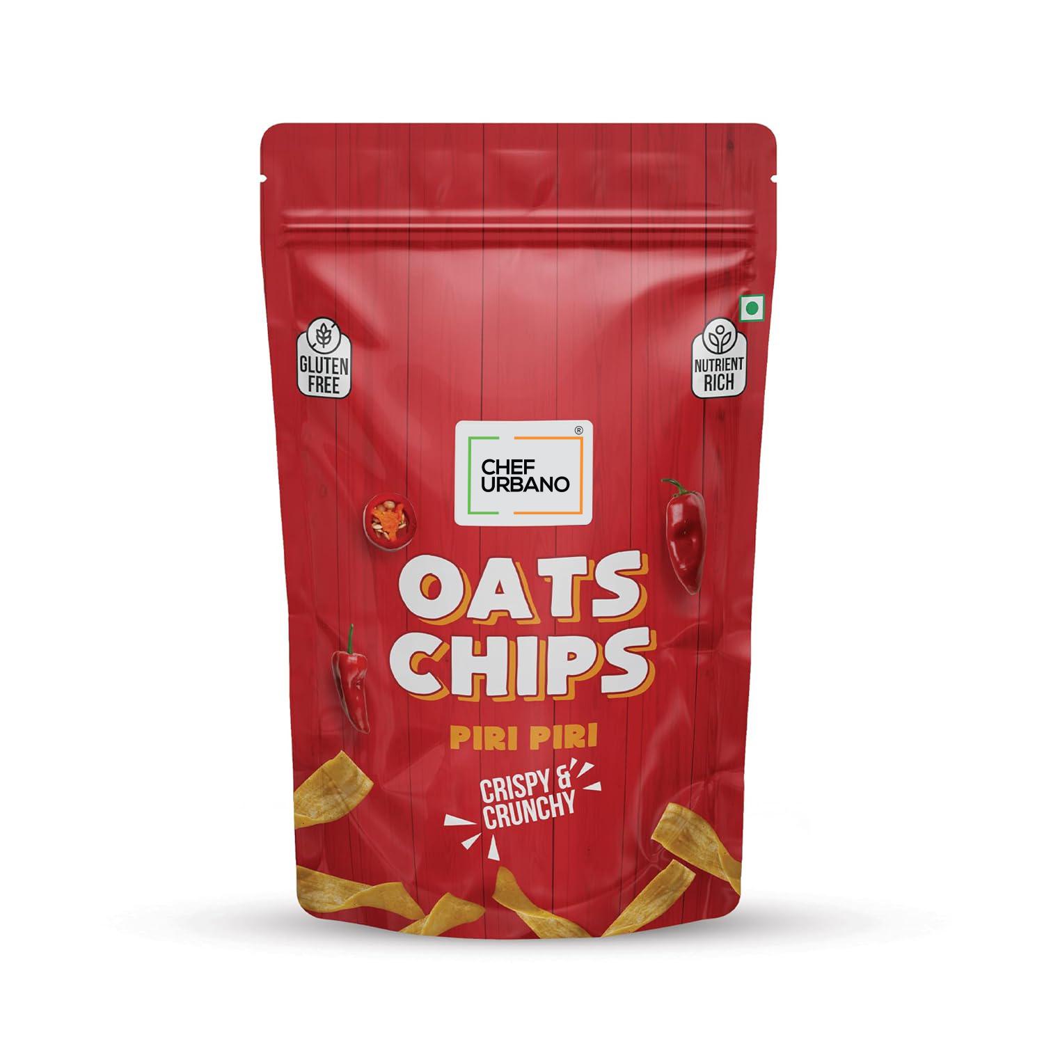 Chef Urbano Combo Chips Oats Piri Piri Pouch 85 Gms Pack Of 2 - Image 5