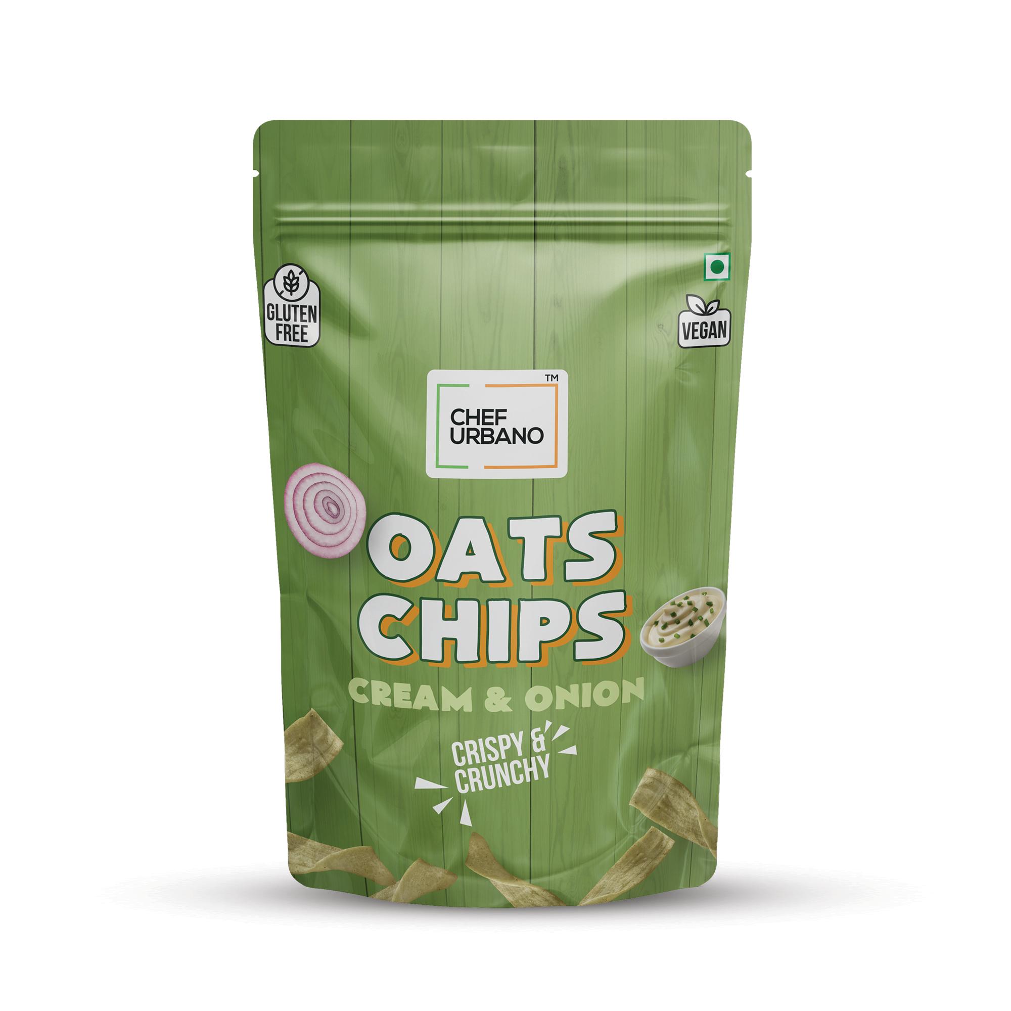 Chef Urbano Combo Chips Oats Cream & Onion Pouch 85 Gms Pack Of 3 - Image 5