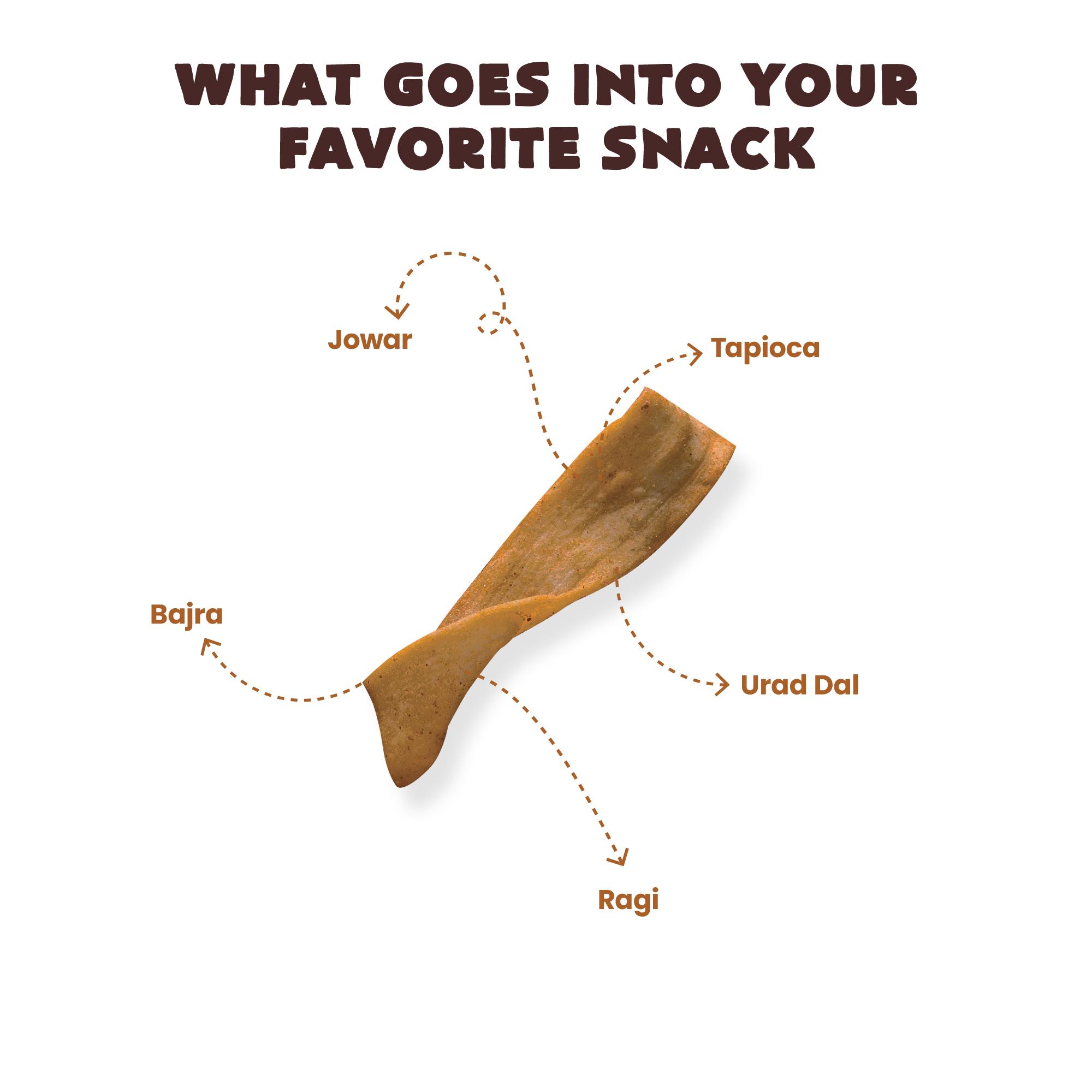 Chef Urbano Combo Chips Millets Spicy Treat Pouch 85 Gms Pack Of 6 - Image 4