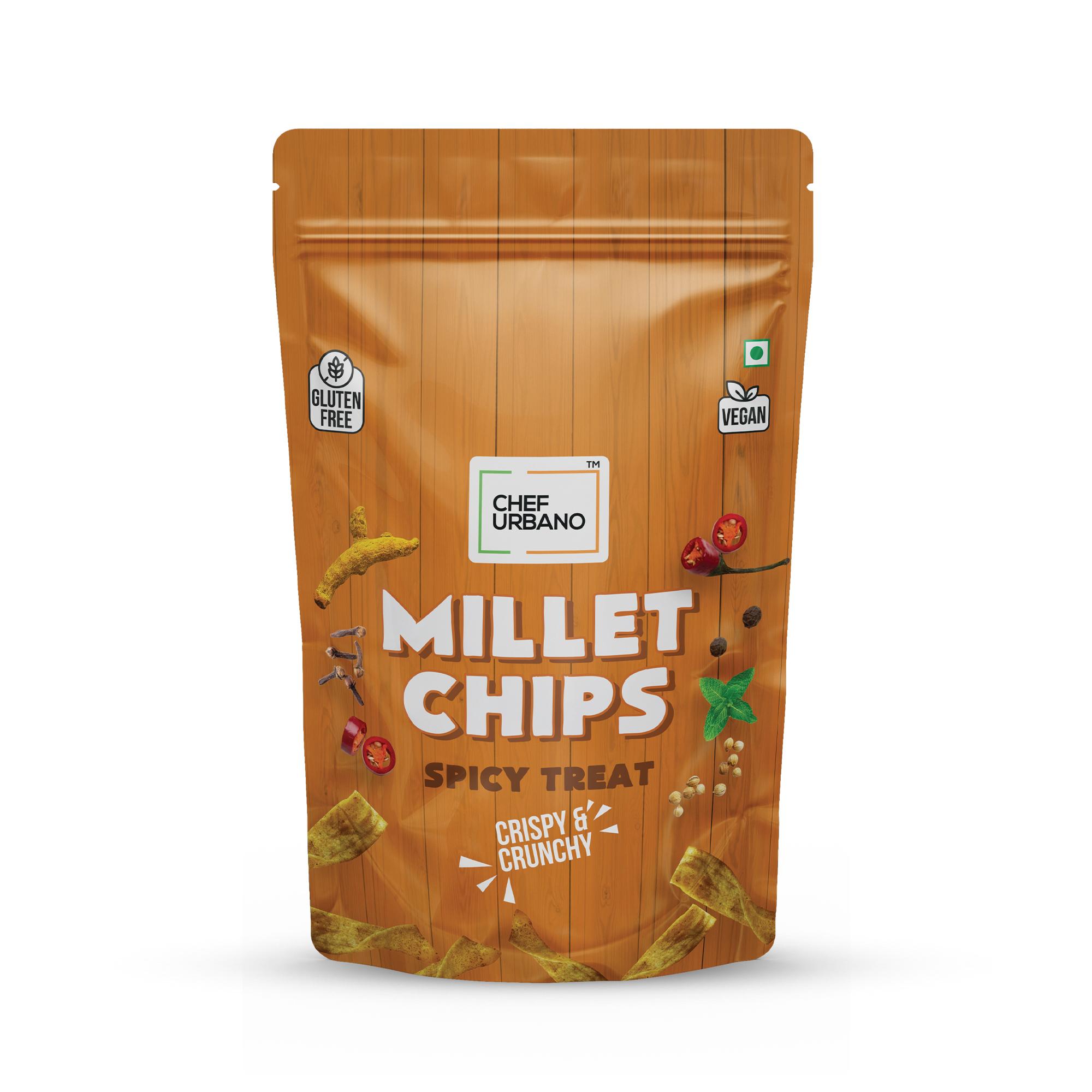 Chef Urbano Combo Chips Millets Spicy Treat Pouch 85 Gms Pack Of 3 - Image 5